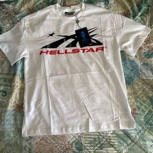 Hellstar White Graphic Tee